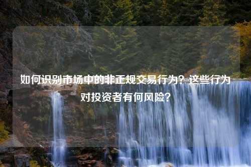 如何识别市场中的非正规交易行为？这些行为对投资者有何风险？